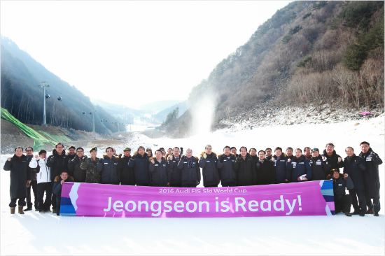'평창 첫 모의고사장 개장' 정선 알파인 스키장
