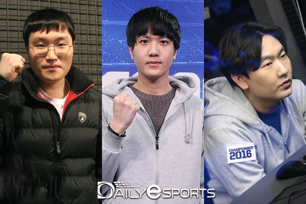 피파온라인3 챔피언십 본선에 합류한 정지완, 임진홍, 김정민(왼쪽부터).