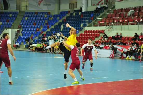 5~6위전에진출한남자핸드볼대표팀.(사진=대한핸드볼협회제공)