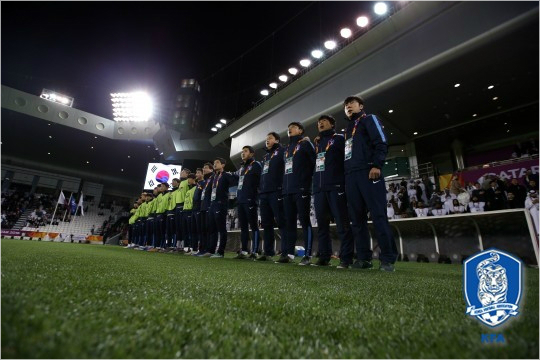 신태용감독이이끄는올림픽축구대표팀은'역대최약체'라는평가에도당당히세계최초의8회연속올림픽본선진출의대기록을달성했다.(자료사진=대한축구협회)