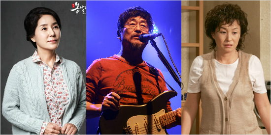 배우양금석,가수김창완,배우김미숙.(사진=뮤지컬'봄날은간다'제공,황진환기자,자료사진)