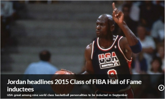 역대NBA최고선수로인정받은마이클조던.(자료사진=FIBA홈페이지)