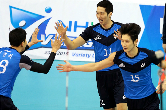 "우리너무잘하는거아니니?"14연승을기록한현대캐피탈.(사진=현대캐피탈제공)