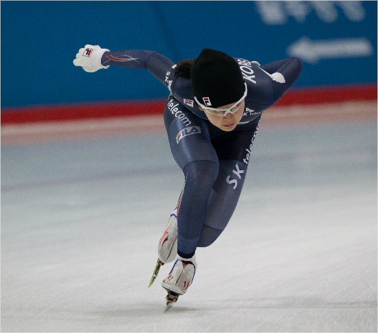 초반100m기록이좋은선배이상화를닮고싶다는여자500m기대주김민선.(자료사진=대한빙상연맹)