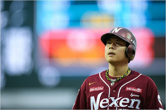 박병호를대신해1루를책임질윤석민.(사진=넥센히어로즈제공)