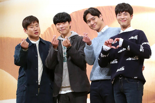 드라마'응답하라1988'의배우안재홍(왼쪽부터)과류준열,고경표와박보검(사진=박종민기자)