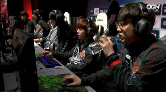 오리겐을 꺾고 A조 승자조에 오른 RNG.(사진=OGN 중계화면 캡처)