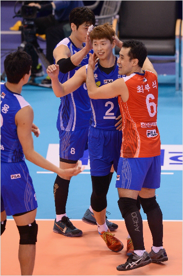 준플레이오프진출을확정한대한항공.(사진=KOVO제공)