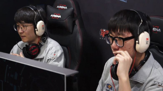 경기를 준비하는 스타더스트 선수들. (사진 제공=나이스 게임TV 중계 캡처)