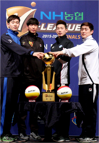 미디어데이에참석한4개팀세터들.(사진=KOVO제공)