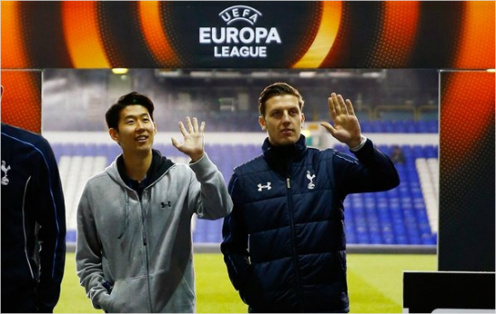 보루시아도르트문트와유로파리그16강에서만난토트넘은과거분데스리가에서활약할당시도르트문트를상대로더욱강한모습을보였던손흥민에큰기대를걸고있다.(자료사진=토트넘공식트위터)