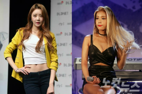 (좌)걸그룹달샤벳수빈,(우)원더걸스유빈(사진=노컷뉴스/자료사진)