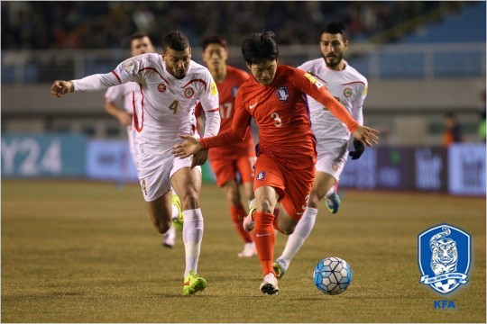 최근소속팀의주전경쟁에서밀려출전기회를얻지못하는김진수는레바논과월드컵예선에서그라운드를밟았지만인상적인경기력을보여주지못해아쉬움을남겼다.(자료사진=대한축구협회)