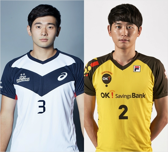 V-리그챔피언결정전에서맞붙었던현대캐피탈세터노재욱과OK저축은행세터곽명우는나란히월드리그예비엔트리에이름을올렸다.(자료사진=KOVO)