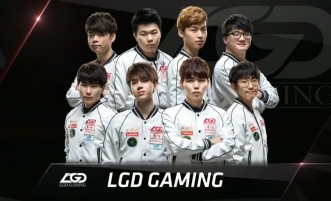 장경환과 구승빈이 뛰고 있는 LGD 게이밍(사진=lol.esportspedia.com 발췌).