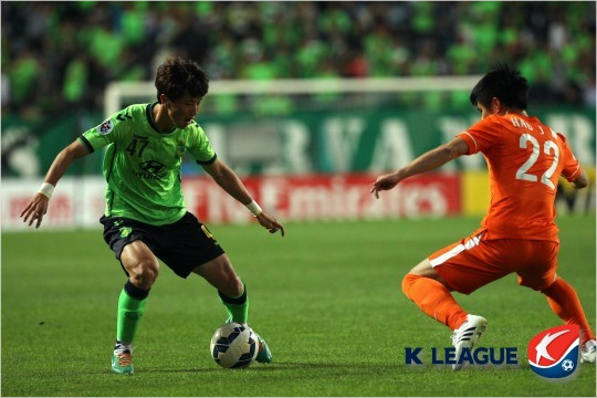 전북시절문상윤의모습.(사진=한국프로축구연맹제공)