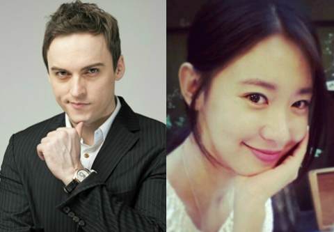 방송인기욤패트리(왼쪽)와배우송민서(사진=자료사진)
