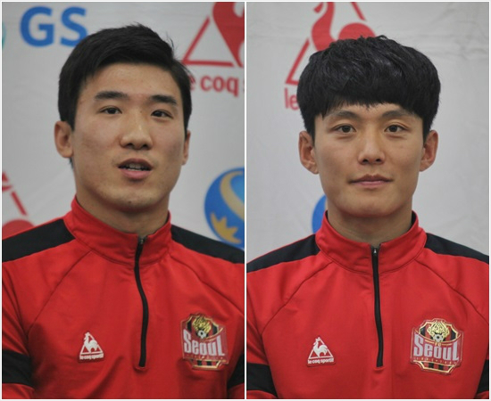 최용수FC서울감독은소속팀에서맹활약하는윙백고요한(왼쪽)과고광민이충분히대표팀에서도좋은활약을할선수들이라고평가했다.(자료사진=FC서울)