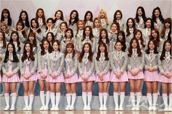 엠넷'프로듀스101'에출연한각기획사연습생들.(사진=윤창원기자/자료사진)