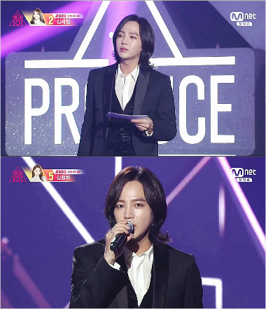 '프로듀스101'에서MC로활약한배우장근석.(사진=방송캡처)