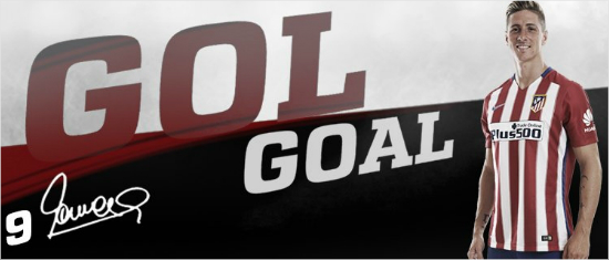 FC바르셀로나를상대로선제골을넣은뒤연이은경고로퇴장당한페르난도토레스.(사진=아틀레티코마드리드트위터)