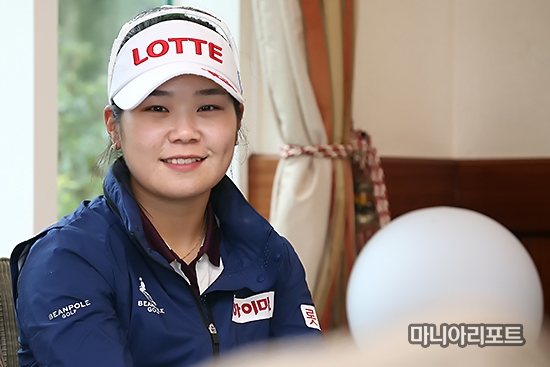 ▲KLPGA투어올시즌루키인이소영은"우승보다는꾸준한성적을내는선수이고싶다"고했다.서귀포=박태성기자