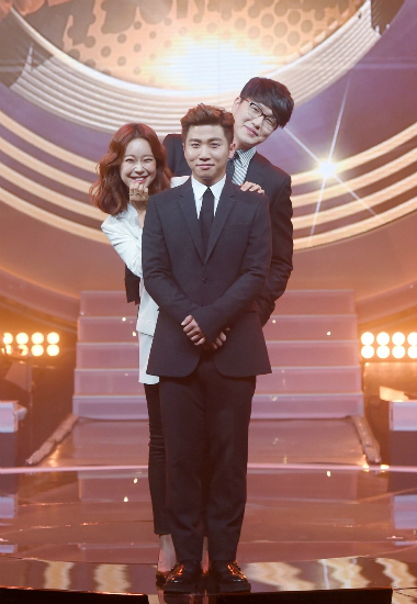 (가운데앞부터)유세윤,백지영,성시경(사진=MBC제공)