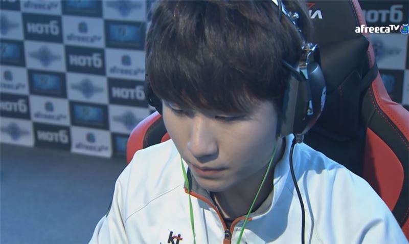 kt 롤스터 전태양(사진=아프리카TV 생중계 화면 캡처).