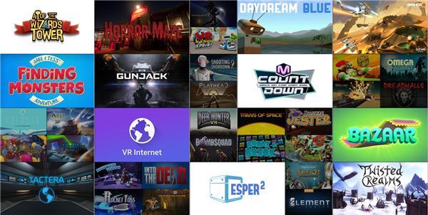 다양한 VR 콘텐츠들