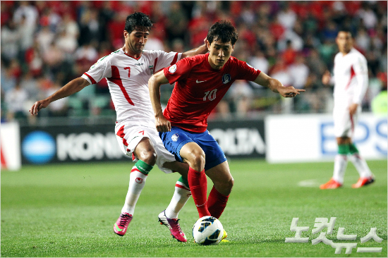 한국은지난2014브라질월드컵최종예선에서도이란을만나홈과원정에서모두패했다.(노컷뉴스DB)