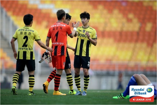 전남의젊은피허용준(23번).(사진=한국프로축구연맹제공)