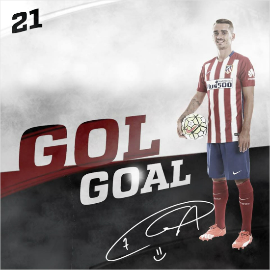 바르셀로나의MSN라인이침묵하는사이아틀레티코마드리드의앙투안그리즈만이멀티골을터뜨리며짜릿한역전드라마의주인공이됐다.(자료사진=아틀레티코마드리드공식페이스북갈무리)