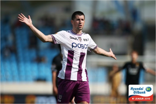"나도골넣고,팀도이겼으면..."전남공격수스테보.(사진=한국프로축구연맹제공)
