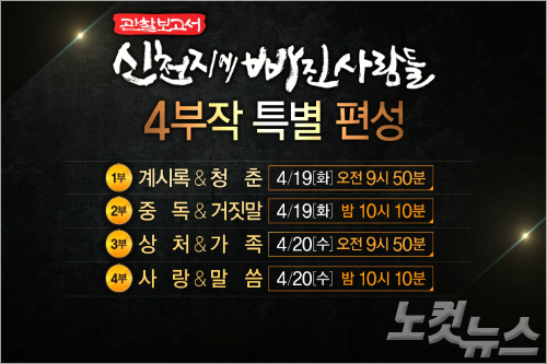 CBS TV, '관찰보고서-신천지에 빠진 사람들' 4부작 특별 편성