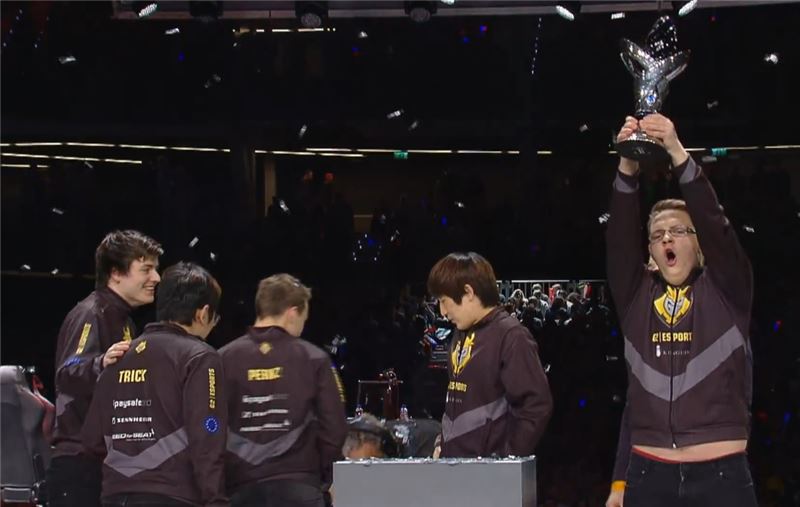 G2 e스포츠가 창단 이후 처음으로 유럽 LCS 정상에 올랐다(사진=트위치 생중계 캡처).