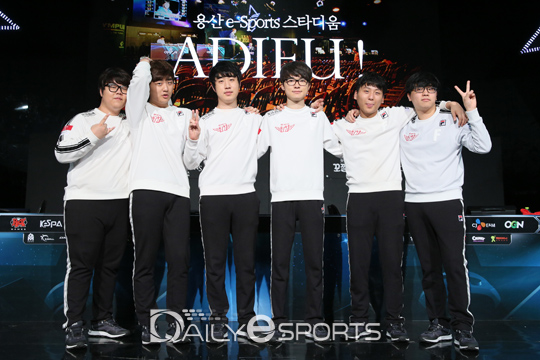 SK텔레콤 T1 리그 오브 레전드 팀.