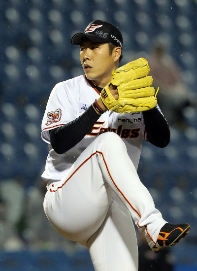 '한경기남았다!'한화이글스투수권혁이600경기출장기록에1경기만을남겨두고있다.(사진=한화이글스제공)