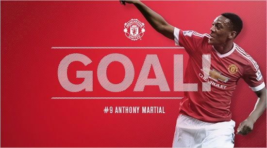 맨유공격수앙토니마르시알은에버턴과2015~2016잉글랜드축구협회(FA)컵준결승에서후반추가시간에결승골을넣는등1골1도움의맹활약으로2-1승리를이끌었다.(자료사진=맨체스터유나이티드공식페이스북갈무리)