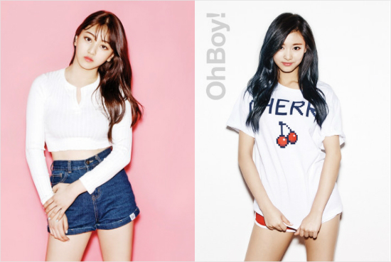 지효,쯔위.(사진=JYP엔터테인먼트제공)