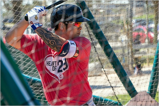 7일(한국시각)디트로이트와홈경기에서올시즌첫득점권안타를날린미네소타박병호.(자료사진=구단홈페이지)