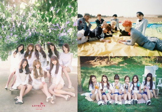 러블리즈,방탄소년단,여자친구(사진=각소속사제공)