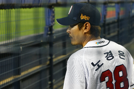 '임의탈퇴보류!'한국야구위원회(KBO)는13일임의탈퇴를요청한두산베어스의노경은이돌연입장을바꿔보류를요청했다고밝혔다.(사진=두산베어스제공)