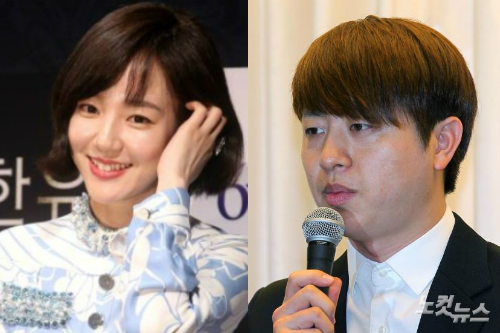 배우임수정(왼쪽)과개그맨유상무(사진=자료사진/노컷뉴스)