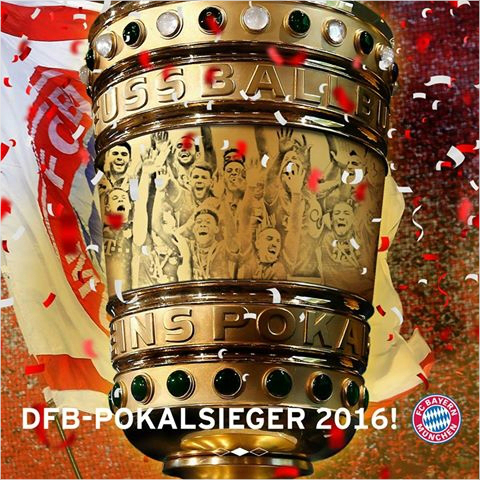 올시즌독일분데스리가최초의4연패를달성한바이에른뮌헨은독일축구협회(DFB)포칼도승부차기끝에'라이벌'보루시아도르트문트를꺾고'더블(2관왕)'을달성했다.(사진=바이에른뮌헨공식페이스북갈무리)
