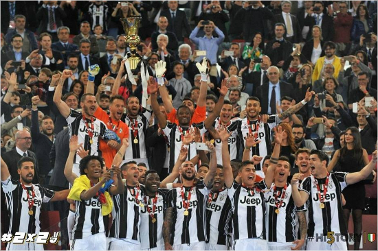 2006년심판매수로인한승부조작으로강등됐던유벤투스.이후다시세리에A로올라와최근5년연속정상에올랐다.(사진=유벤투스페이스북)