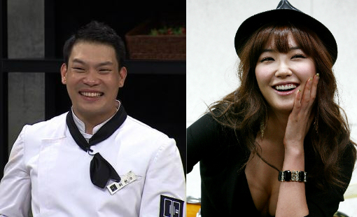 이찬오(왼쪽)셰프와방송인김새롬부부(사진=JTBC제공·자료사진)