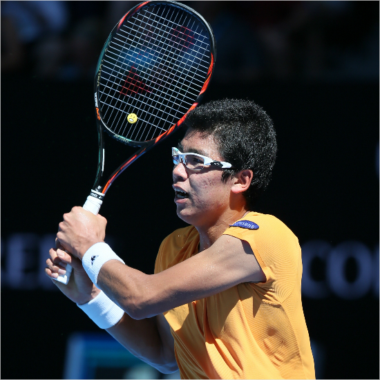 '이제윔블던이다'24일(현지시각)프랑스오픈테니스대회남자단식1회전에서아쉽게고배를마신한국테니스간판정현.경기후패배를털고또다른메이저대회윔블던을향해매진할뜻을밝혔다.(자료사진)