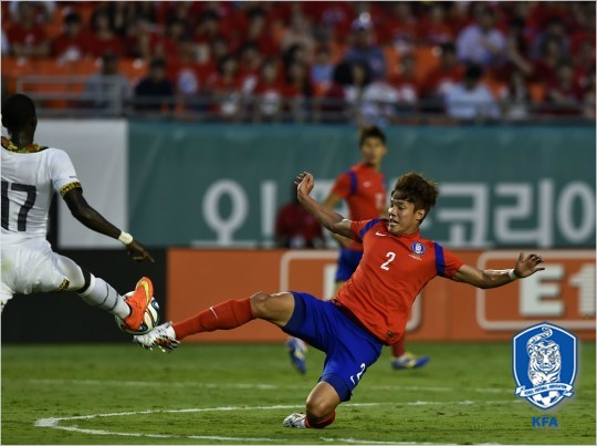 올림픽대표팀와일드카드합류가사실상불발된홍정호.(사진=대한축구협회제공)