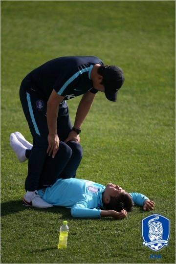 4개국친선대회에서재활중인권창훈.(사진=대한축구협회제공)