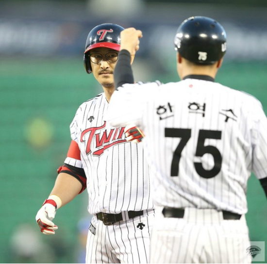 '기록이눈앞!'LG트윈스박용택이통산1000득점에단2득점을남겨뒀다.(사진=LG트윈스제공)